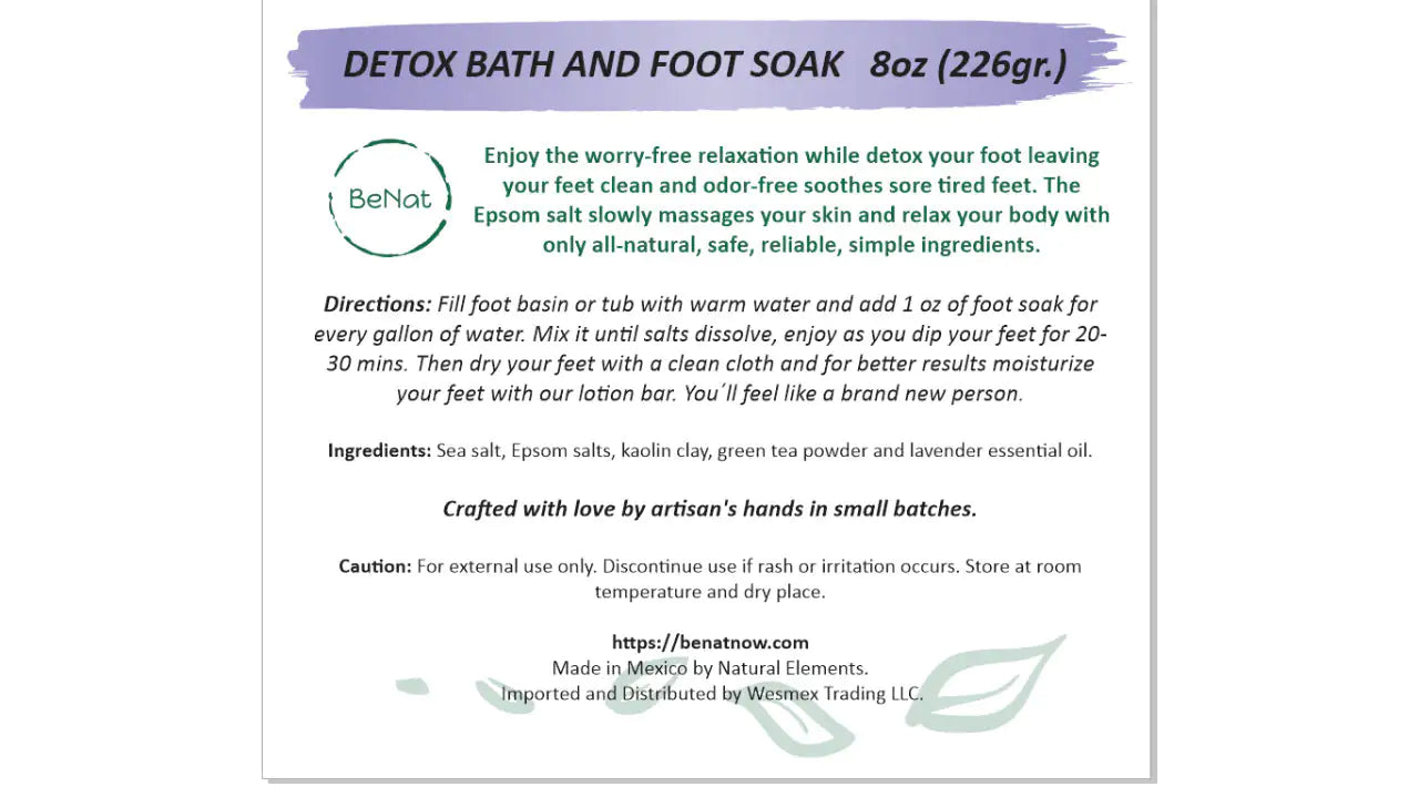 Natural Bath and Foot Soak